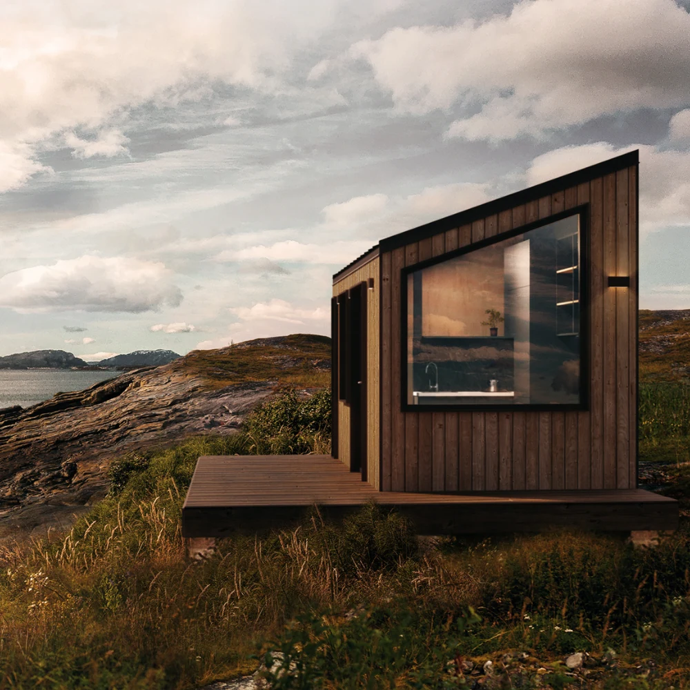 Tiny house Pixel pe structura de lemn